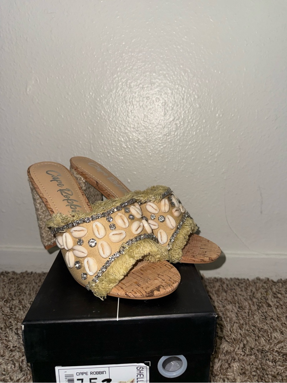 Cape Robbin Shell Beaded Heels